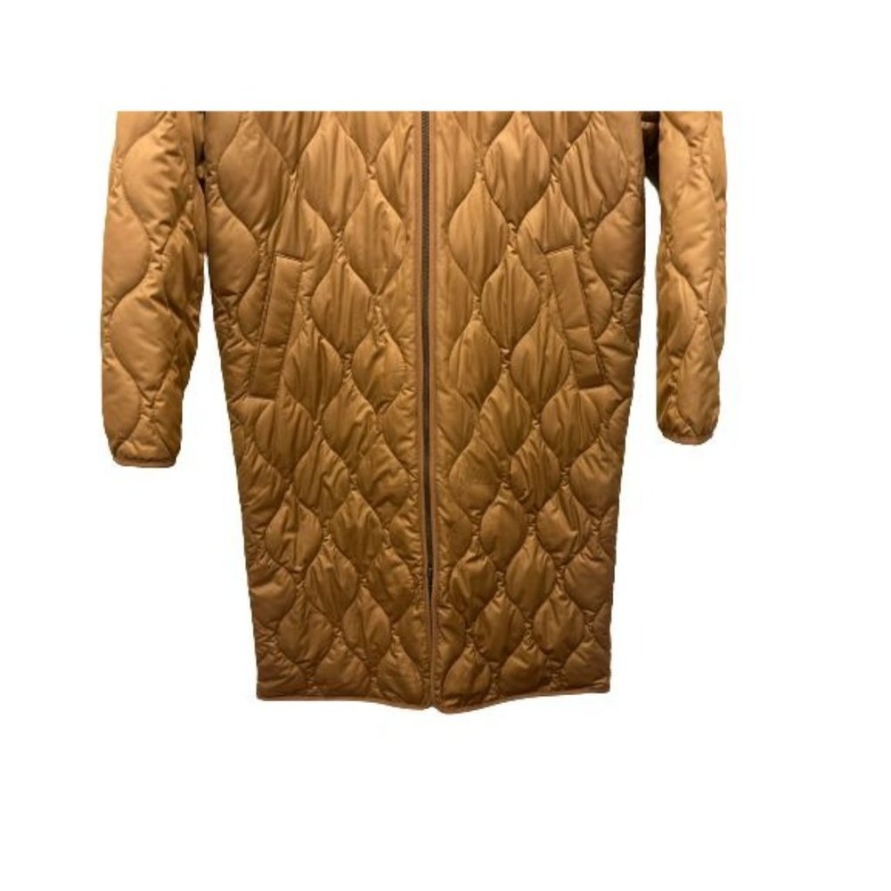 EVERLANE ReNew Long Puffer Coat Quilted Golden-Brown Size Small - Picture 7 of 14